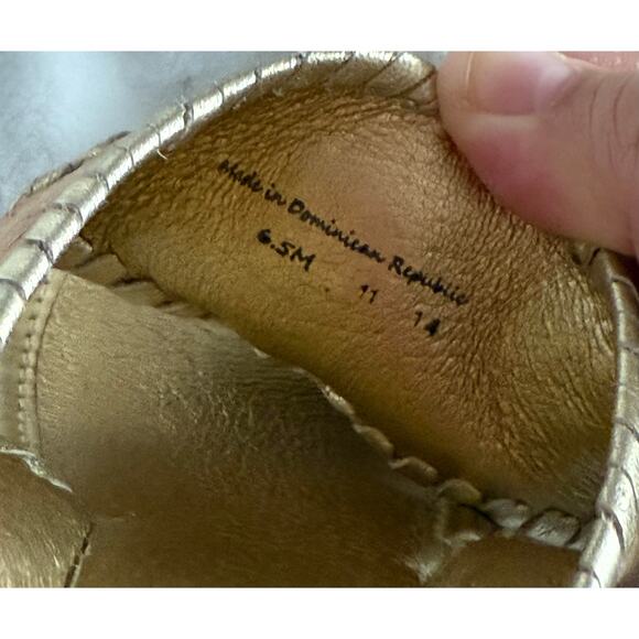 Marbella Wedge Sandal in Cork and Gold by Jack Rogers Size 6.5/6 1/2 - Picture 8 of 10